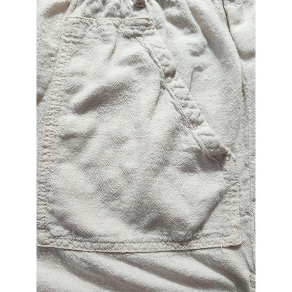 TIME‎ AND TRUE Linen Casual Shorts Women's Size XL Cream - Picture 3 of 9